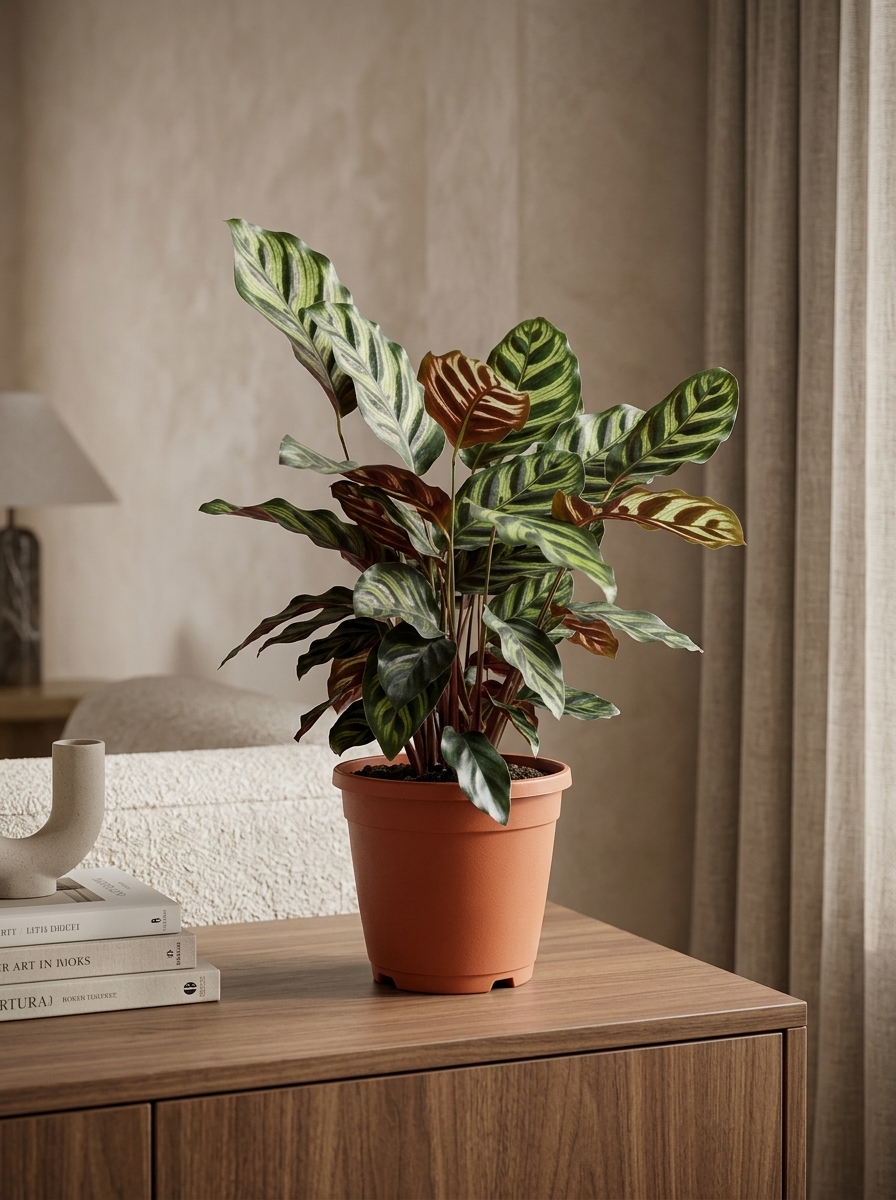 Lush Peacock Calathea (Calathea Makoyana) nursery specimen