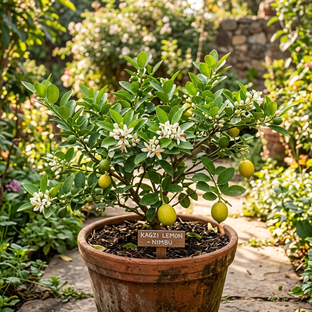 Lush Kagzi Lemon Plant nursery specimen