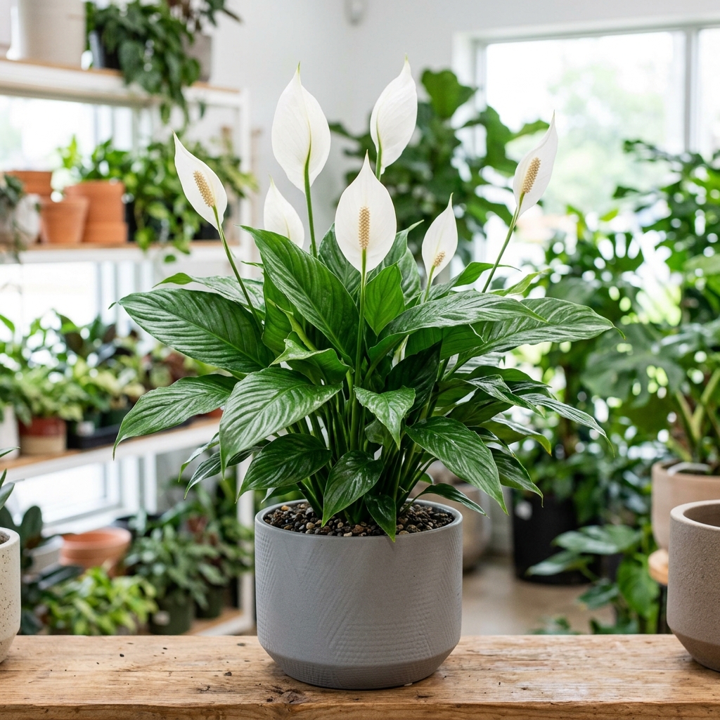 Lush Peace Lily Spathiphyllum nursery specimen