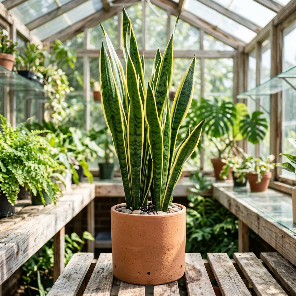 Lush Sansevieria Snake Plant nursery specimen