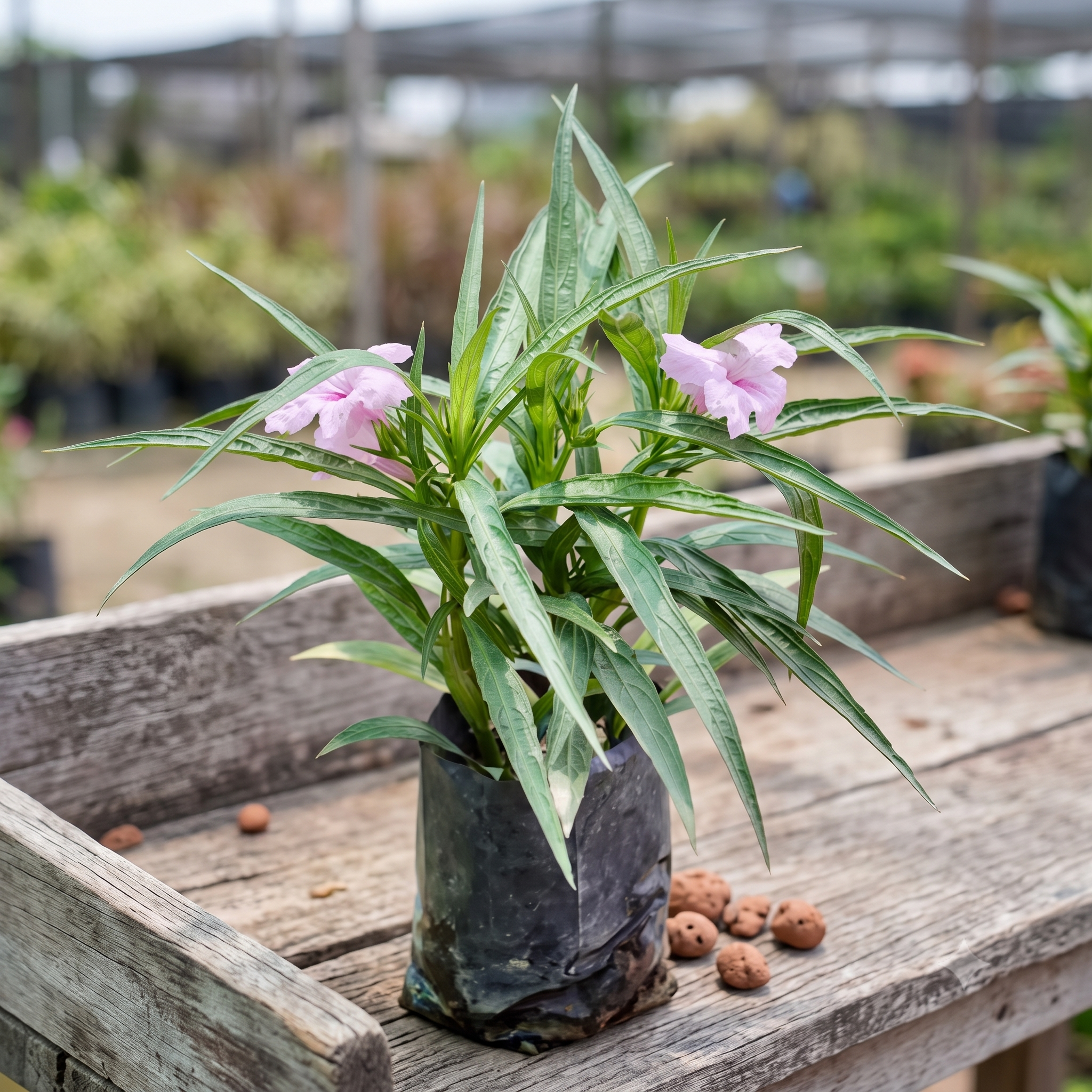 Mexican Petunia Pink (Ruellia simplex) live nursery specimen