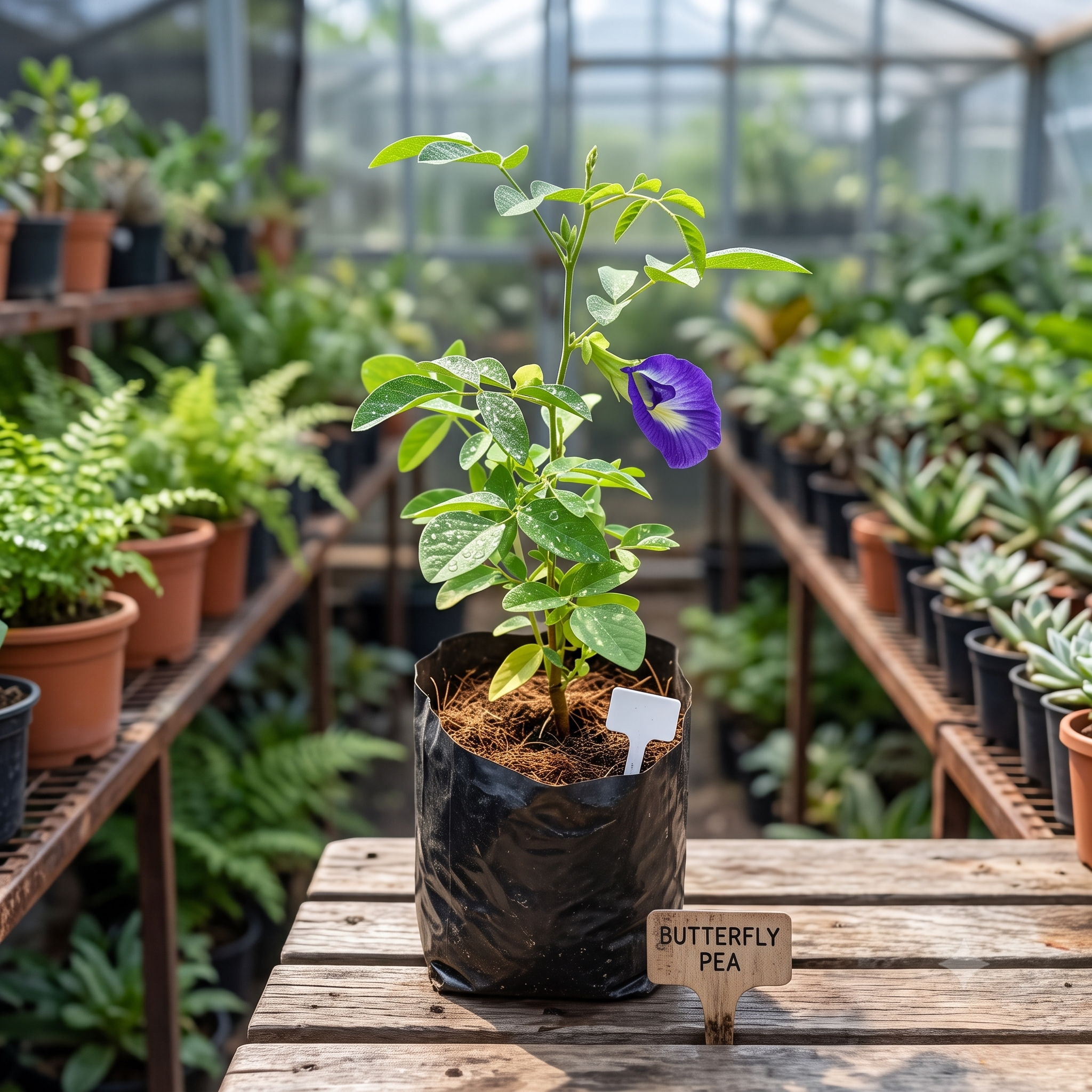 Blue Butterfly Pea Aparajita Plant (Clitoria ternatea) live nursery specimen