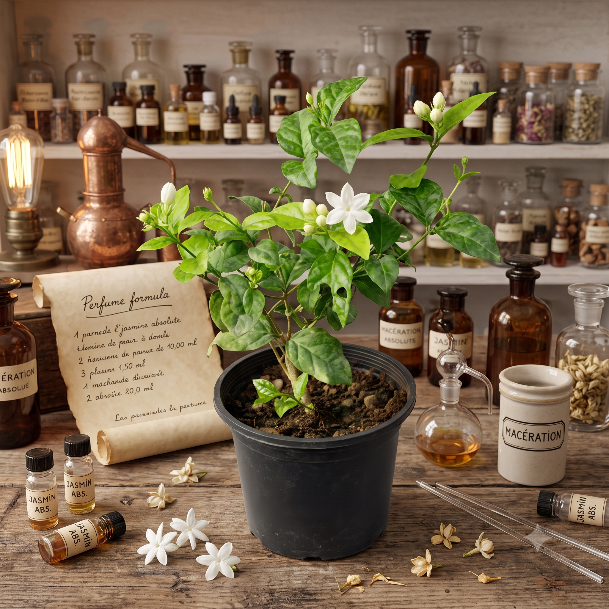 Mogra Arabian Jasmine live nursery plant specimen