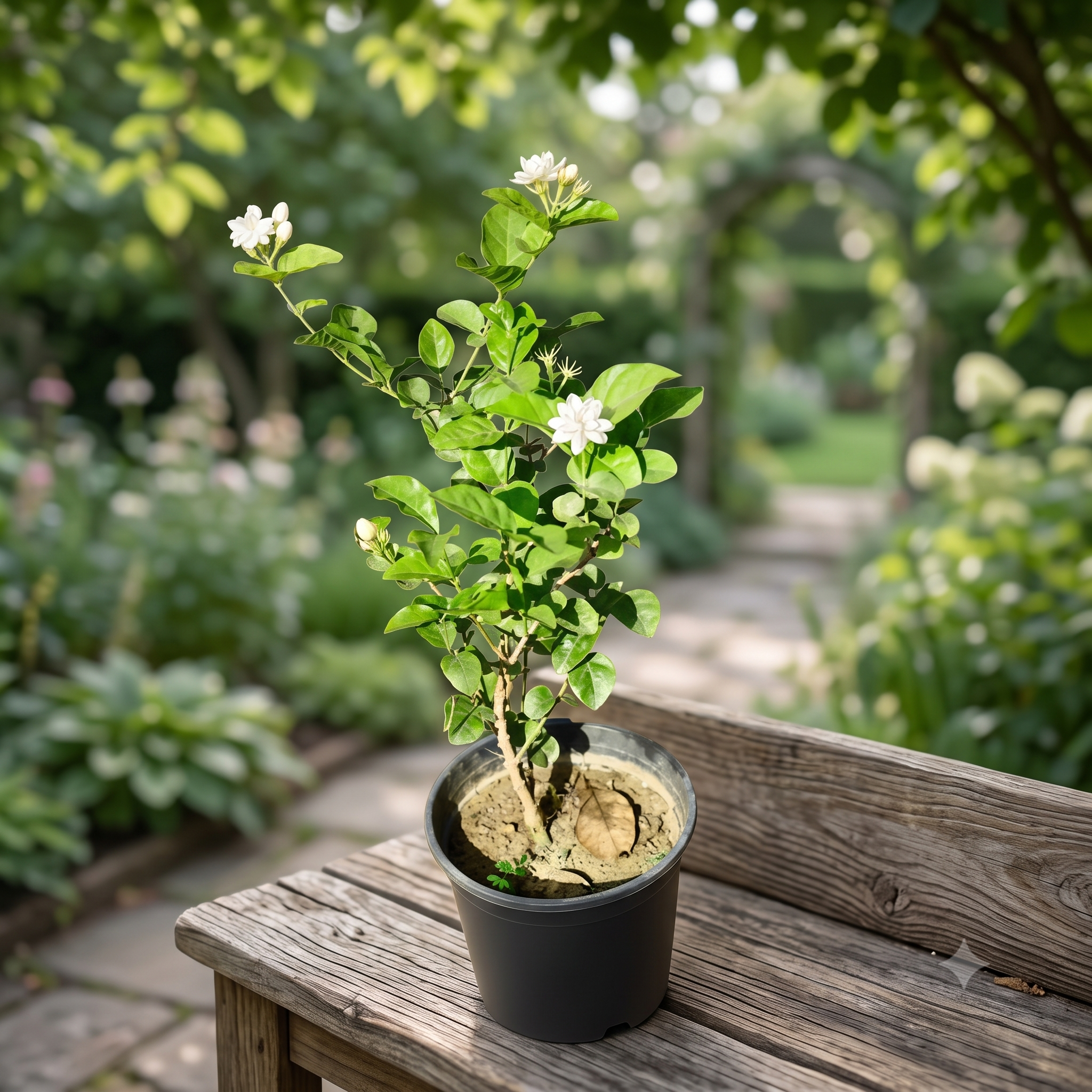Mogra Arabian Jasmine live nursery plant specimen