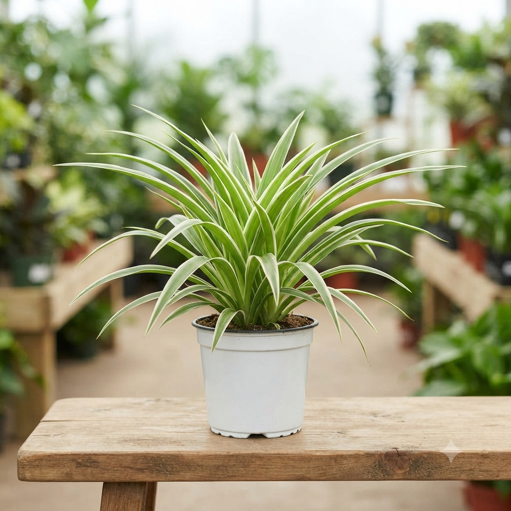 Variegated Spider Plant live nursery plant specimen