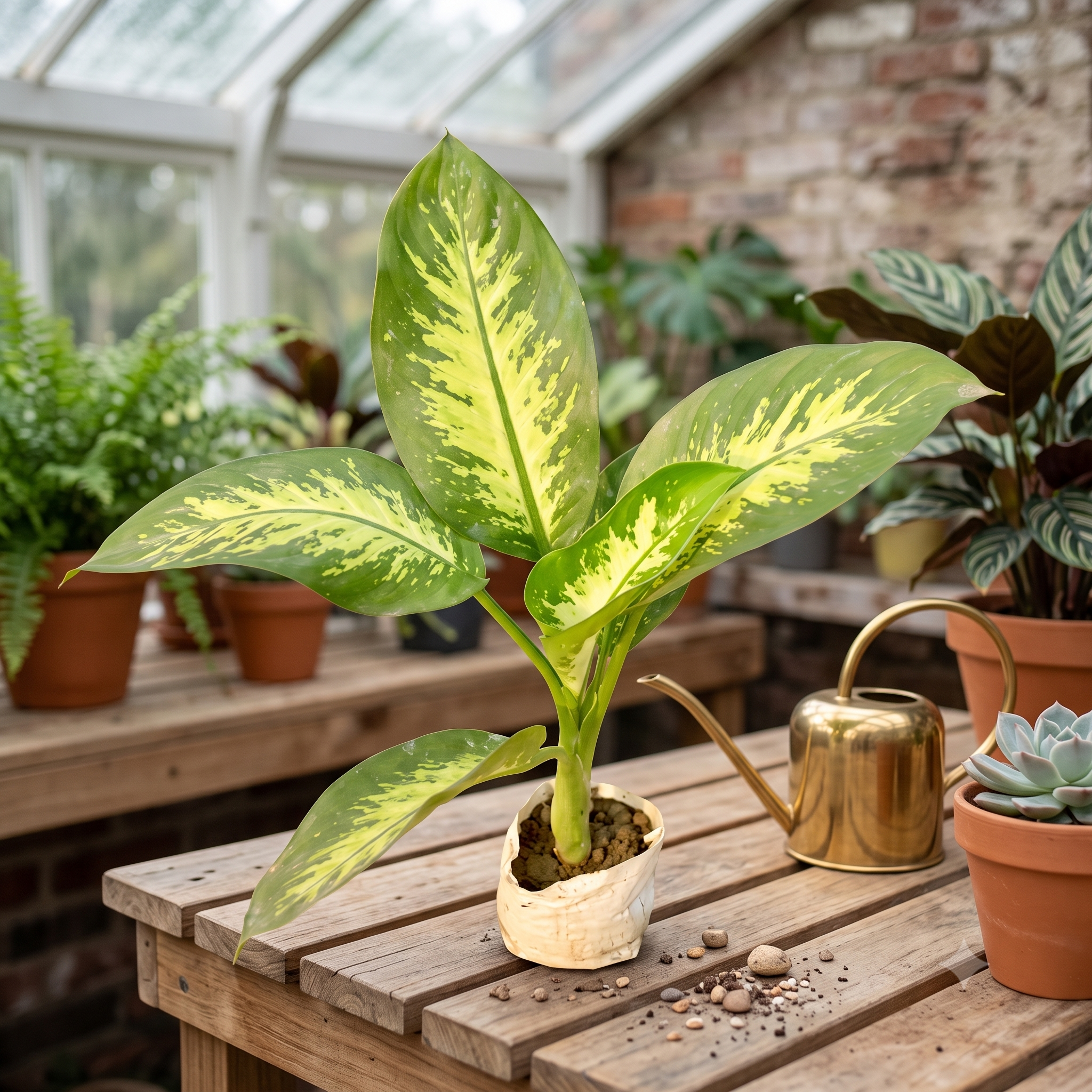 Dieffenbachia Camille (Dumb Cane) live nursery specimen