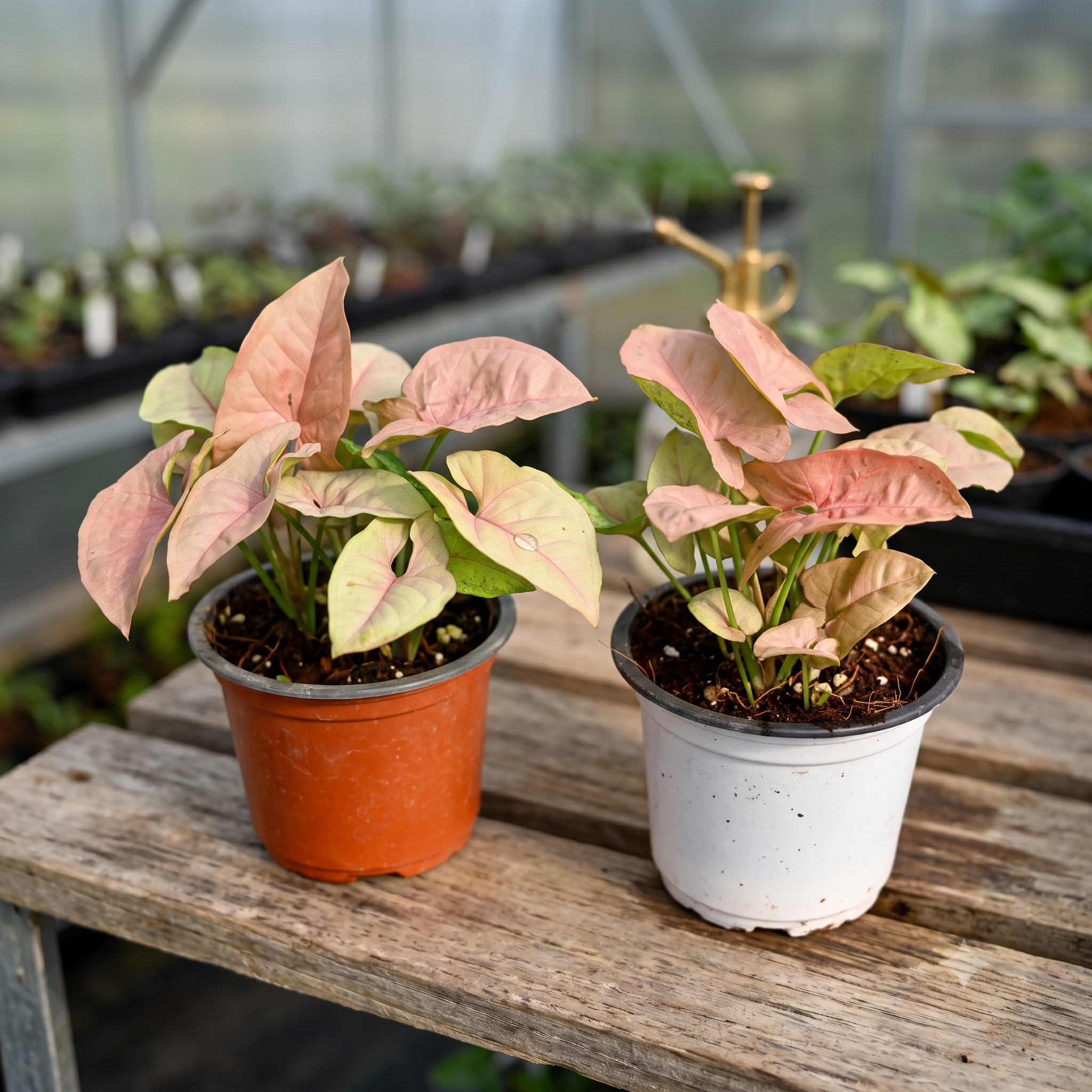 Neon Pink Syngonium Duo Combo (Pack of 2) live nursery specimen