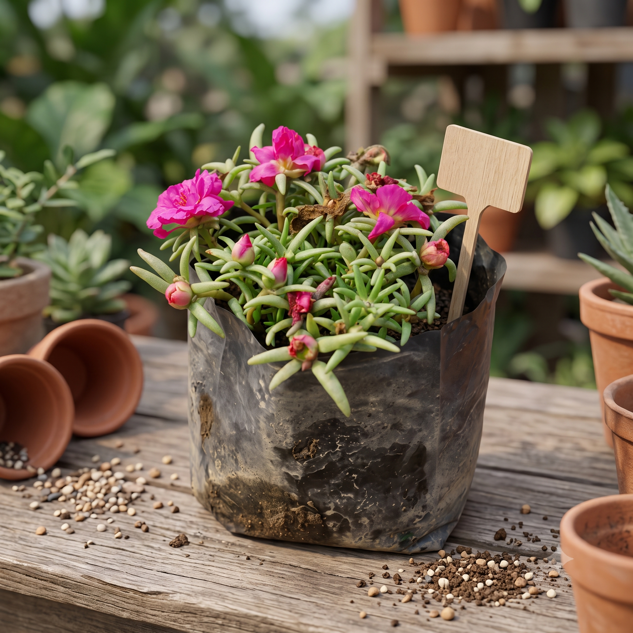 Portulaca Moss Rose 9 O'Clock Plant (Portulaca grandiflora) live nursery specimen