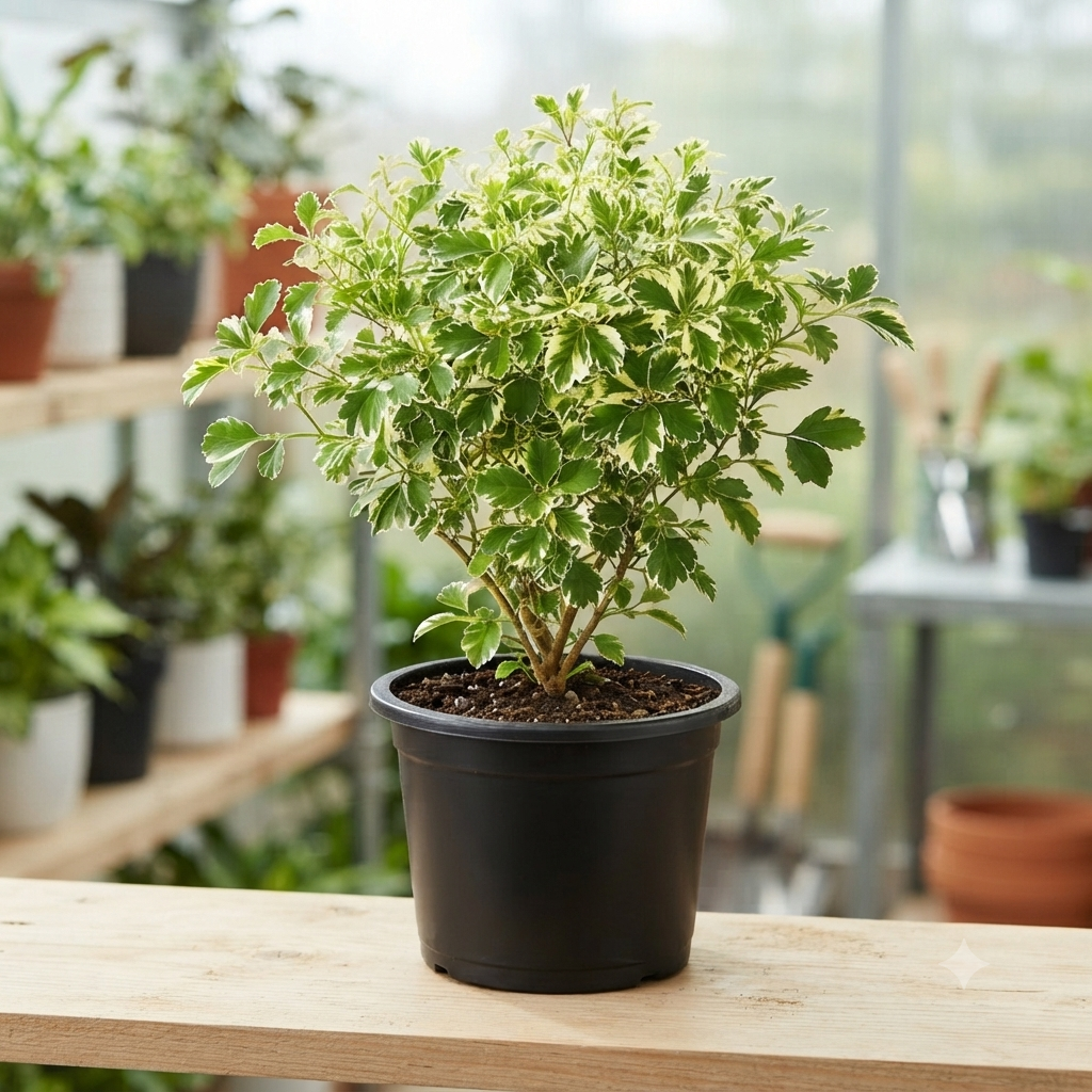 Variegated Ming Aralia (Polyscias guilfoylei) live nursery specimen